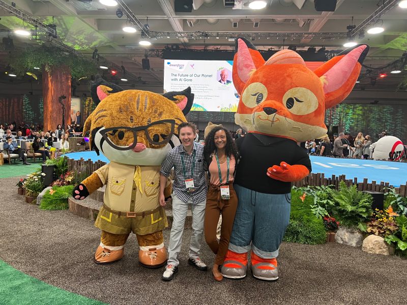 ryan williams and tianna mosby at dreamforce 2022