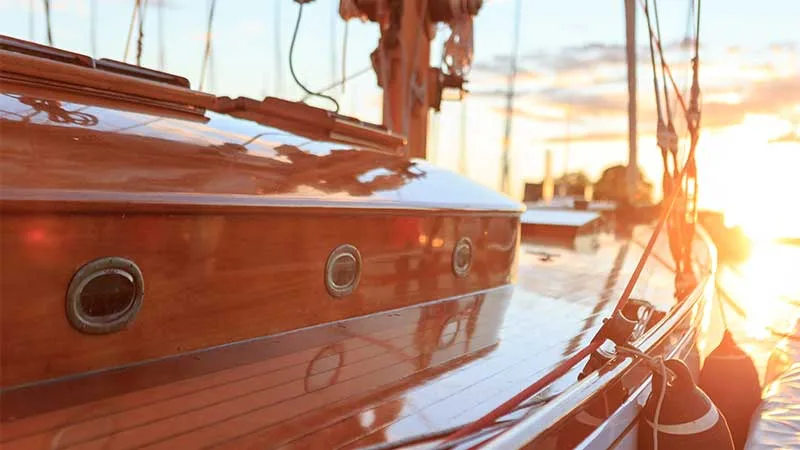 older boat in the sun