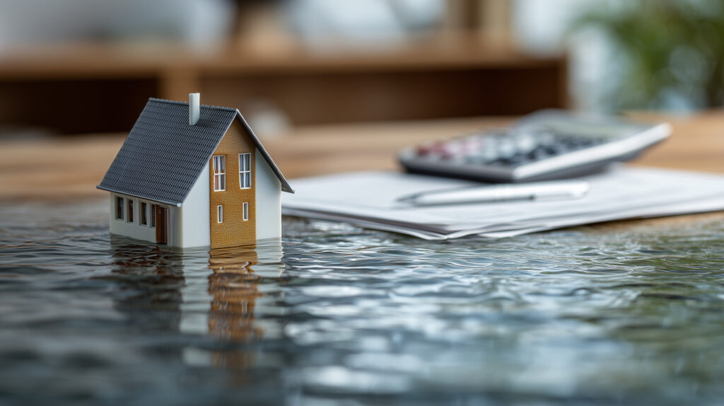 Homeowner comparing National Flood Insurance Program and private flood insurance coverage options for a flood-prone property.
